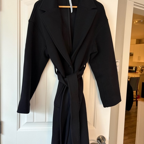 Lululemon Athletica Black Belted Wrap Coat - Picture 5 of 5